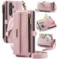 thumbnail image 1 of Funda Billetera para Samsung Galaxy S25 Plus, Funda de Cuero PU con Bloqueo RFID Para Mujer y Hombre, Funda abatible con Soporte, Correa para la Muñeca, Cremallera, Ranura para Tarjetero de Crédito, 1 of 10