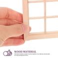 thumbnail image 4 of MasteelfCA Wooden Window Frame Ornament Doll House Window Ornament Mini House Accessory, 4 of 9