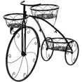 thumbnail image 1 of A 3-Seater Plant Stand with Black Paint Bicycle Shape (HT-HJ005), 1 of 5