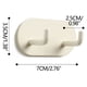 thumbnail image 3 of Adhesivo Ganchos Porta Toallas Puerta Ganchos de Pared, para Baño, Habitación, Cocina, Metal, Resistente, 2 Pares, para Dormitorio, Alta Presión, 3 of 9
