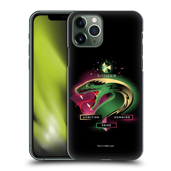 Head Case Designs Officially Licensed Harry Potter Deathly Hallows XIX Slytherin Hard Back Case Compatible with Apple iPhone 11 Pro