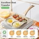 thumbnail image 4 of 3 Hole Frying Pan, Non-Stick Healthy Granite Egg Pan for Breakfast, Multi Egg Fry Pan, 4 of 5