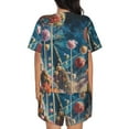 thumbnail image 6 of Fotbe Starry Sky Planet Lollipop Print Pajama Set for Women 2 Piece Loungewear Short Sleeve Tops and Shorts Set Soft Sleepwear-Small, 6 of 7