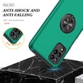 thumbnail image 6 of JTCASES for Samsung Galaxy A12 5G Case, Car Mount Bracket 2-layer Hybird Shockproof PC TPU Anti-fall Slim Fit Lightweight Magnetic Cover for Samsung Galaxy A12 5G（6.5" 2020) - Darkgreen, 6 of 7