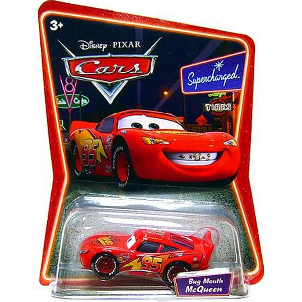 Disney Cars Supercharged Bug Mouth Lightning McQueen Diecast Car - Walmart.com - Walmart.com