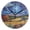 Black, variant on Fields and Starry Sky Round Wall Clock Silent Battery Operated Home Decor for Living Room Bedroom
