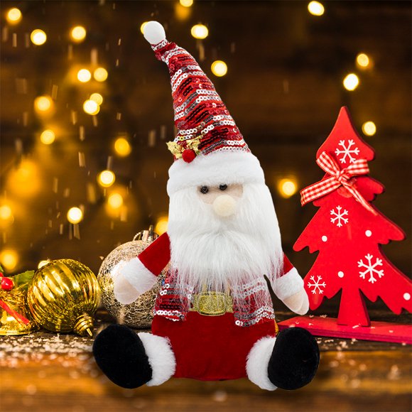 Figura de Peluche Navideña Santa Claus