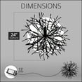 thumbnail image 2 of Wintergreen Lighting Starburst Lighted Branches, 24", White with 200 Cool White LED Twinkle Lights, Fully Shapeable, Plug-In, 2 of 7