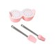 thumbnail image 3 of Cocedor de huevos Rejilla de vapor para huevos al vapor Práctica cesta para hacer huevos blandos o duros rosa, 3 of 9