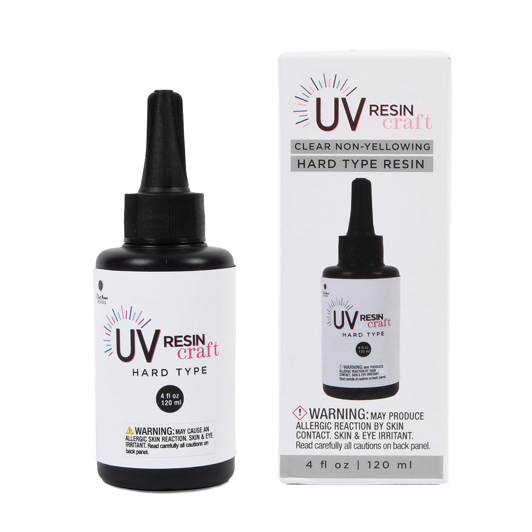 Blue Moon Beads UV Craft Clear Hard Type Resin 120ml XL Bottle