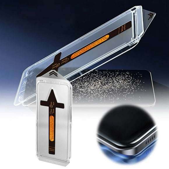 Fokuz Protecteur d'Écran pour IPhone 12 13 Transparent Film en Verre Trempé 9 Heures Écran Plein Écran Écran de Confidentialité Installation Rapide (Film Haute Définition)