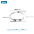 thumbnail image 2 of Unique Bargains T-Bolt Hose Clamp 4Pack 133-141mm Spring Loaded Intake Intercooler Hose Clamps, 2 of 4