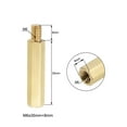thumbnail image 3 of Uxcell Brass M6 35mm+8mm Male-Female Hex Standoff 3 Pack, 3 of 5