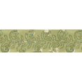 thumbnail image 1 of Vickerman Q166750 Apple Green Sequin Leaf Wired Ribbon, 4 in. x 5 yard, 1 of 1