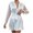 White, variant on Sleepwear for Women Lace Kimono Lingerie Mesh Chemise Cover Up Plus Size Pajamas,White,L