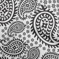 thumbnail image 1 of oneOone Cotton Silk Black Fabric Asian Paisley Fabric For Sewing Printed Craft Fabric By The Yard 42 Inch Wide, 1 of 4