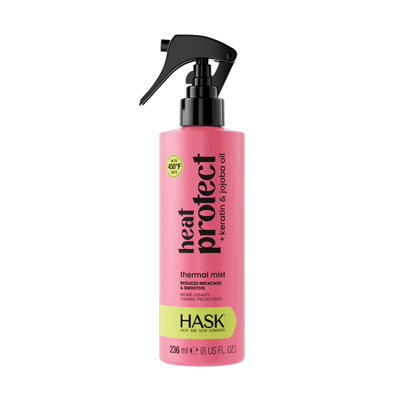 HASK Heat Protect   Keratin & Jojoba Oil Thermal Mist, 8 fl oz