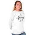 thumbnail image 4 of If You Can Dream Inspiration Motivated Women Plus Size Long Sleeve Graphic Tee Brisco Brands 2X, 4 of 5