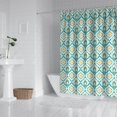 thumbnail image 2 of Waterproof Abstract Peacock Feather Shower Curtain 72x72 Inch Boho Style Polyester Unique Shower Curtain for Bathroom Hotel Home Decor with 12 Plastic Hooks, 2 of 4