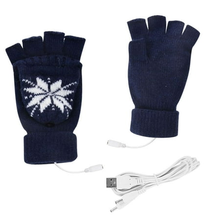 

Gloves Mittens Toddler Gloves Mittens Women Cold Weather Protection Connection Gloves Gloves Heated Knit Winter Unisex Gloves Warm Work Christmas USB Print Indoor Cold Gloves
