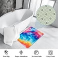 thumbnail image 3 of Tie Dye Non-Slip Polyester Door Rug Chair Mat Kitchen Rugs, Machine Washable, 3 of 6
