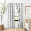thumbnail image 2 of Ellis Curtain Manchester Window Treatment 3" Rod Pocket 100% Cotton Curtain Panel Pairs 100" x 84" Black, 2 of 5