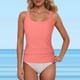 thumbnail image 2 of MKLEKYY Trajes De Baño Mujer Completo Women Lace Up Swimwear Tops Underwire Full Coverage Bikini Top Push Up Swim Crop Top Tie Back Bathing Suit Tops, 2 of 5