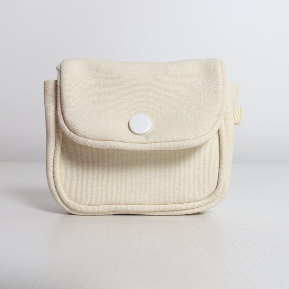 Lipstick Women Solid Color Portable Cotton Hand Bag Makeup Bag Cash Wallet Coin Purse Headphone Bag BEIGE