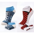 thumbnail image 2 of Colorfut Women's 20 Pairs Colorful Patterned Low Cut/No Show Socks WL39-AB, 2 of 5