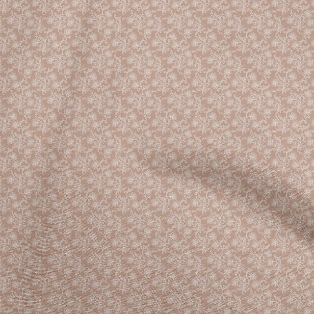 oneOone Viscose Jersey Rose Brown Fabric Toile Craft Projects Decor Fabric Printed By The Yard 60 Inch Wide