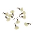 thumbnail image 3 of 10x Granos de Pesca Pescar Perlas Aparejo de Poleas con Rollering Gira sobre Un Eje Línea de Resplandor Blanco 8x12 mm Macarena Perlas de pesca, 3 of 6