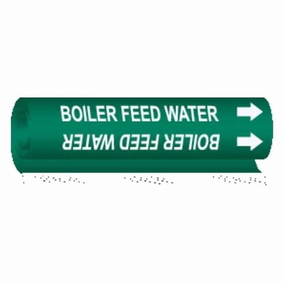 Brady Pipe Marker,Boiler Feed Water, 5801-II 5801-II