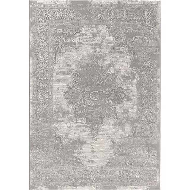 Dynamic Rugs IM6912259516 Tapis Rectangulaire Transitionnel 5 Pi. 3 Po. x 7 Pi. 7 Po. Impérial 12259 - 516 Gris