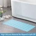 thumbnail image 2 of Foldable  Bathtub Mat:  Size  Safety Bath Mat for Tub Without Suction Cups Non Slip Bath & Shower Mat for Textured, Reglazed, Refinished Tub (Blue, 35.8 x 17.7), 2 of 12