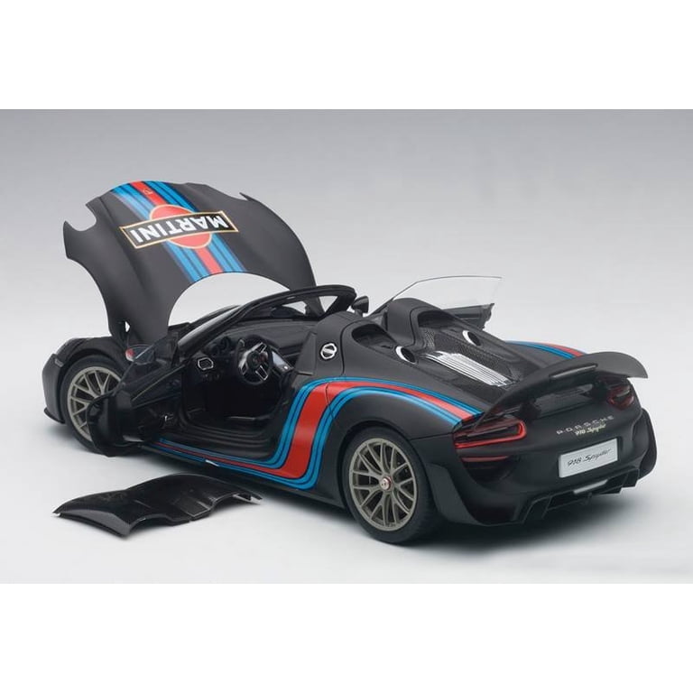 Porsche 918 Spyder Weissach Package Black/ Martini Livery #15 1/18