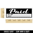 thumbnail image 2 of Paid Details Check Number Date Invoice Self-Inking Rubber Stamp Ink Stamper for Business Office - Purple Ink - Large 2-2/4 Inch, 2 of 7