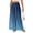 Royal Blue, variant on Gradient Ombre Wide Leg Pants for Women, High Waist Flowy Palazzo Trousers - Boho Summer Beach Vacation Bottoms Blue L