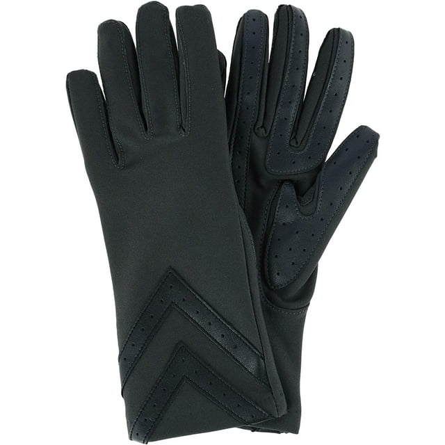 Gants en Spandex à 3 Boutons Style Chevron A30276