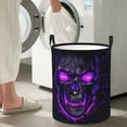 thumbnail image 7 of Skull Laundry Basket Laundry Hamper With Handle Foldable Portable Clothes Storage Basket 19.6*15.7 In Storage Bag For Laundry Room/Bathroom,Laundry Hamper,Halloween Decoration Basket,Halloween Basket, 7 of 7