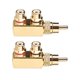 thumbnail image 2 of uds conector RCA macho a hembra adaptador de tres vías divisor de Audio y vídeo ángulo recto, 2 of 5