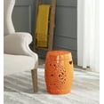 thumbnail image 1 of Safavieh Flora Glazed Ceramic Decorative Garden Stool, Orange, 1 of 2