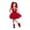 Red, variant on Rise of Red Wonderland Costume Sleeveless Heart Lightning Print Dress with Sequin Waistband and Red Costume Dress Style for Party 110