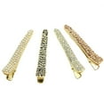 thumbnail image 1 of 4PCS Gold Tone Rhinestone Crystal Pearl Beak Duckbill Alligator Clip Pin Hair Accessories Women Girls (Random Style), 1 of 7