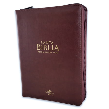Biblia con Cierre Compacta 11 puntos RV1960 imit piel cafe con indice