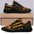 thumbnail image 3 of Halloween Pumpkin American flag Shoes Sneakers for Women Men Black Size 3.5, 3 of 7