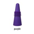 thumbnail image 2 of 10Pcs Bouteilles de Vin Bouchons Boire Boisson Couvercles Inodores Bouteille Réutilisable en Acier Inoxydable Bouchon Forme de Cône Ergonomique Gadget de Cuisine Violet, 2 of 5