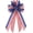 Buffalo Plaid Mix, variant on Large Vintage Primitive Muted Red Blue Star Stripe Burlap Patriotic Wreath Bow 4th of July Front Door Farmhouse Americana Decor