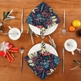 thumbnail image 4 of Vintage Floral Print Cloth Napkins Set of 4, Ultra Soft Machine Washable Dinner Napkins for Family Dinners Weddings Kitchen Dinner Tableation 20X20 Inch Decor Gift, 4 of 7
