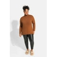 thumbnail image 5 of TIYOMI Plus Size Sweater Tops For Women 5X Orange Knit Long Sleeve Tops Turtleneck Warm Jumper Tops Basic Solid Color Pullover Casual Fall Winter Shirts 5XL 26W 28W, 5 of 7