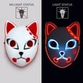 thumbnail image 1 of Máscara Con Luz Led Demon Slayer Halloween Disfraz Kimetsu No Yaiba Anime Cosplay Zorro Gato Xishao Juguetes, 1 of 4